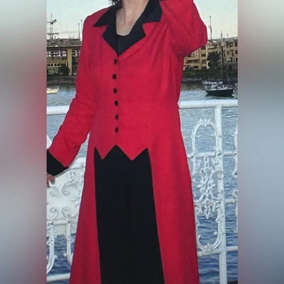 Vintage Amoretti Long Blazer & Pant Set Size 7 - Picture 2 of 14